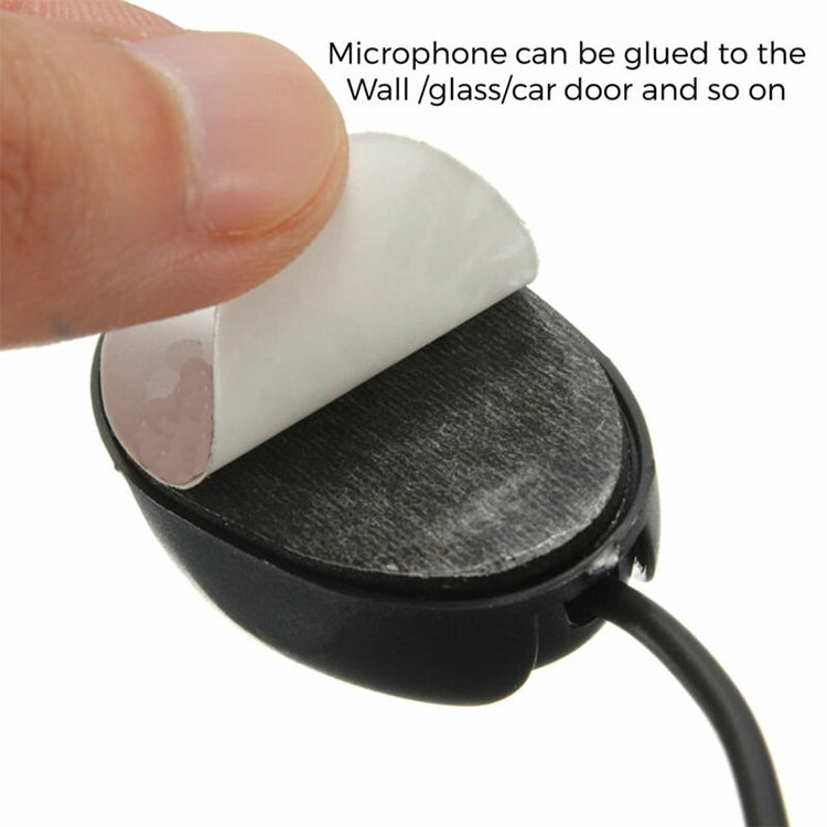 ZJ010MR Mono 2.5mm Angle Head Plug Car Navigation GPS Speaker External Paste Bluetooth Microphone, Length: 3m, 2.5mm