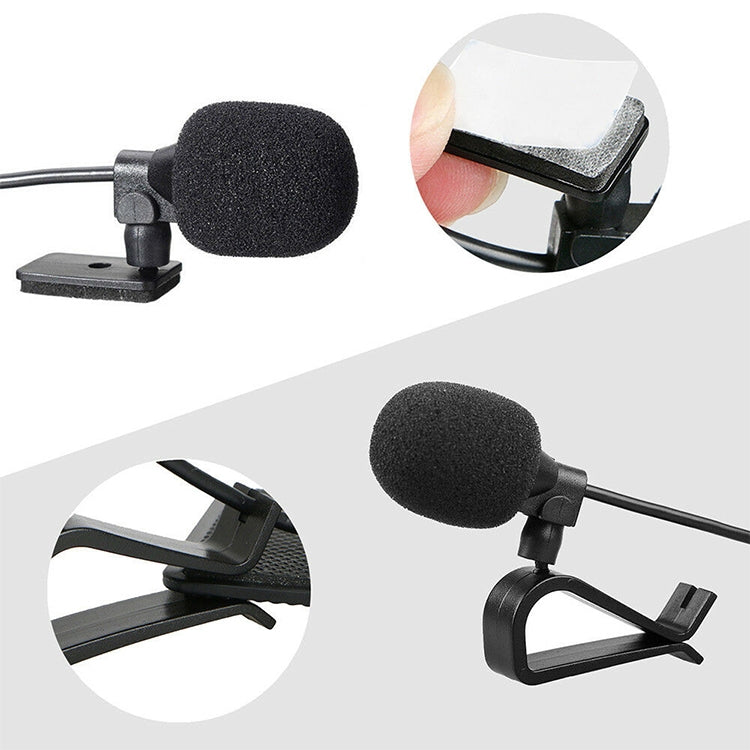 ZJ015MR Mono 2.5mm Angle Head Plug Car Navigation DVD External Paste Microphone, Length: 3m, Mono 2.5mm Angle Head