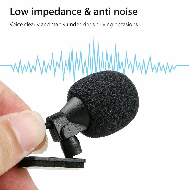 ZJ015MR Mono 2.5mm Angle Head Plug Car Navigation DVD External Paste Microphone, Length: 3m, Mono 2.5mm Angle Head
