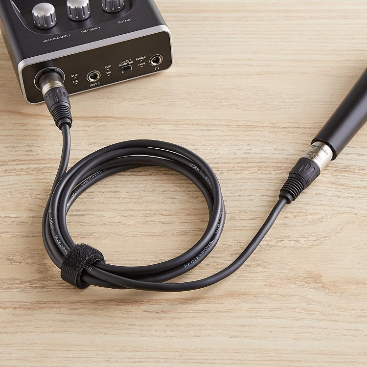 3m 3-Pin XLR Male to XLR Female Microphone Cable, Length: 3m