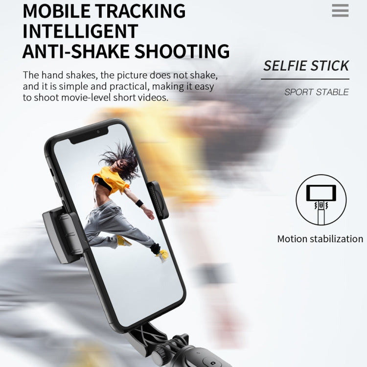 Q08 Gimbal Stabilizer Bluetooth Remote Control Tripod Selfie Stick, Q08 (Black)
