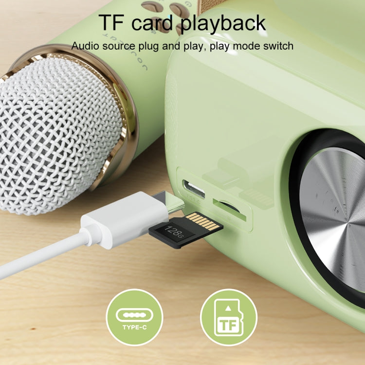 C20 Plus Multifunctional Karaoke Bluetooth Speaker With Microphone (Beige)