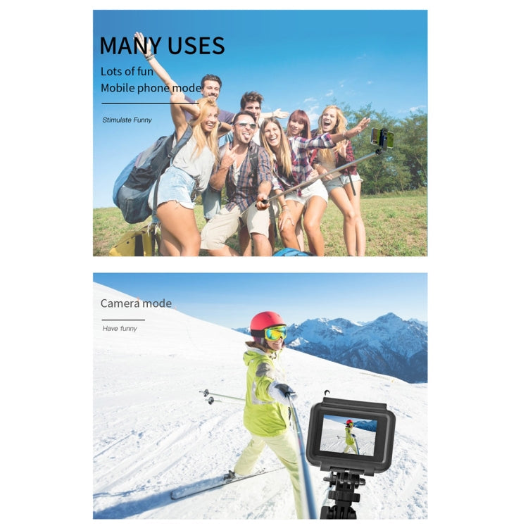 L02 100cm Multi-function Adjustable Bluetooth Self-timer Pole Tripod Selfie Stick (Black)
