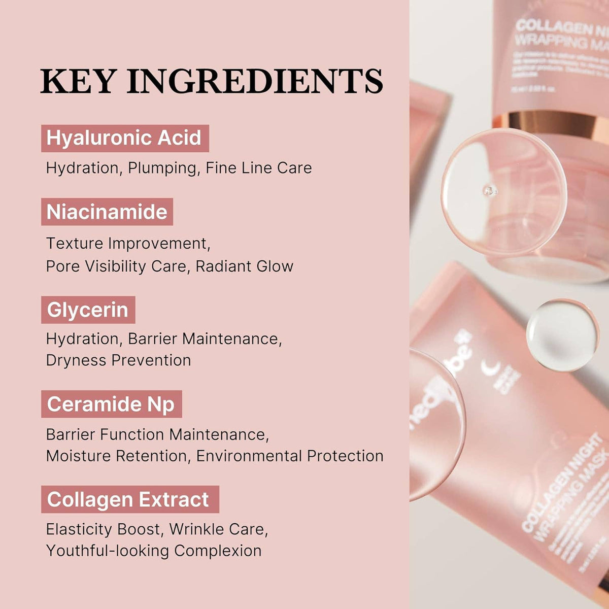 MEDICUBE Collagen Overnight Wrapping Peel Off Facial Mask 75ml