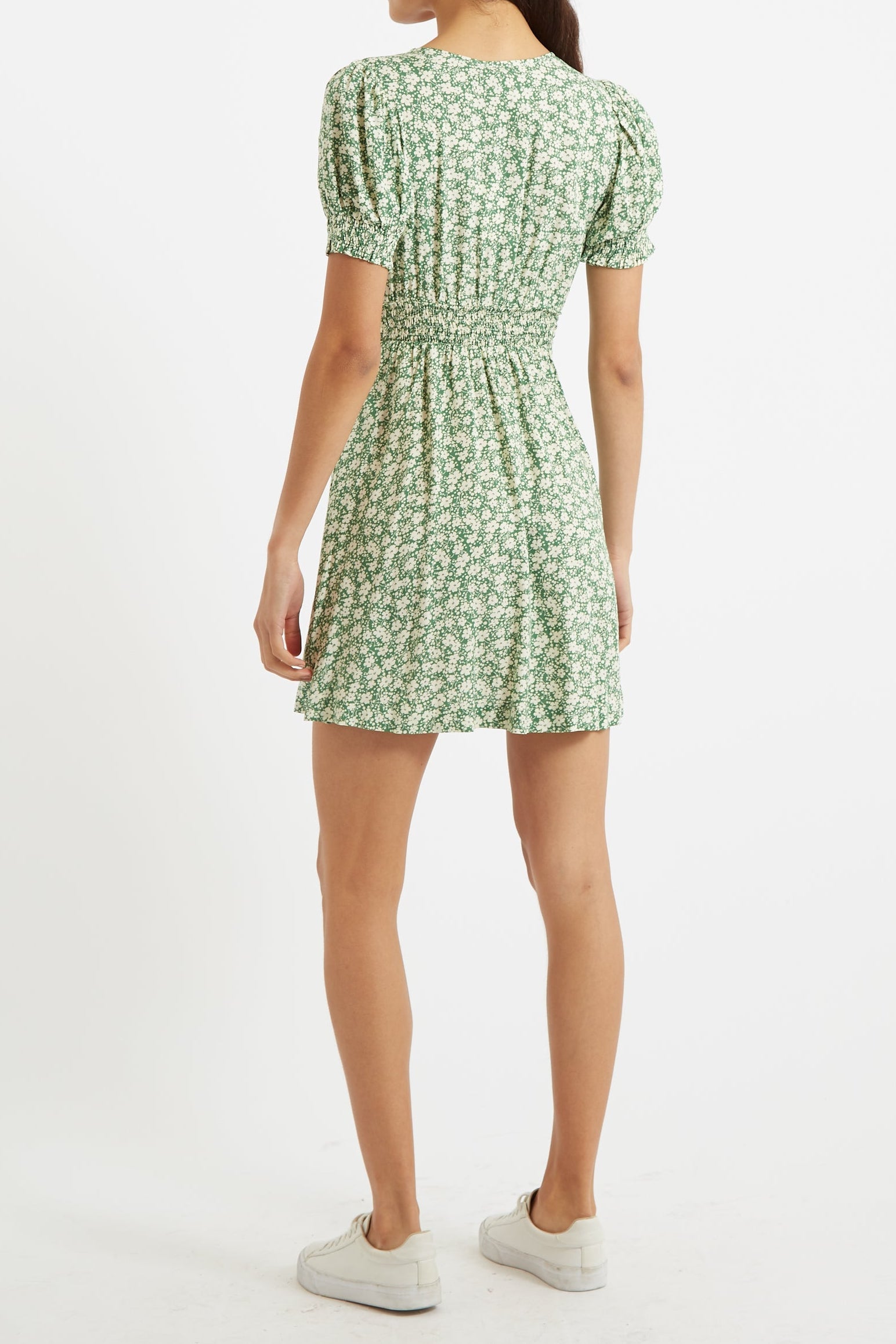Merle Periwinkle V-Neck Mini Dress