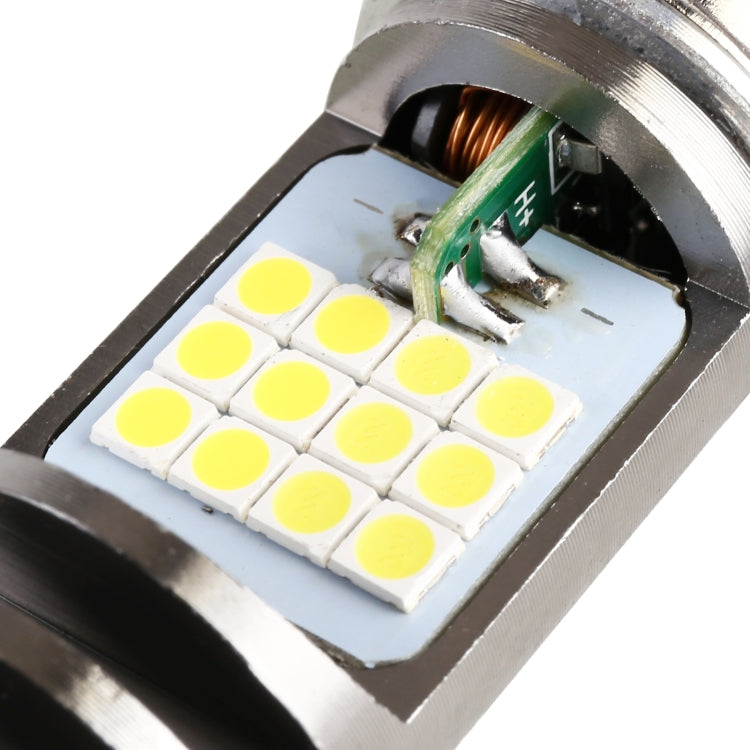 H4 DC12V / 7.4W Motorcycle LED Headlight with 24LEDs SMD-3030 Lamp Beads, H4 Style 1 (Yellow + White), H4 Style 1 (White Light)