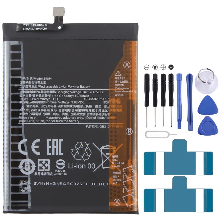 BN54 Li-ion Polymer Battery for Xiaomi Redmi 10X 4G / Redmi Note 9, For Xiaomi Redmi 10X 4G