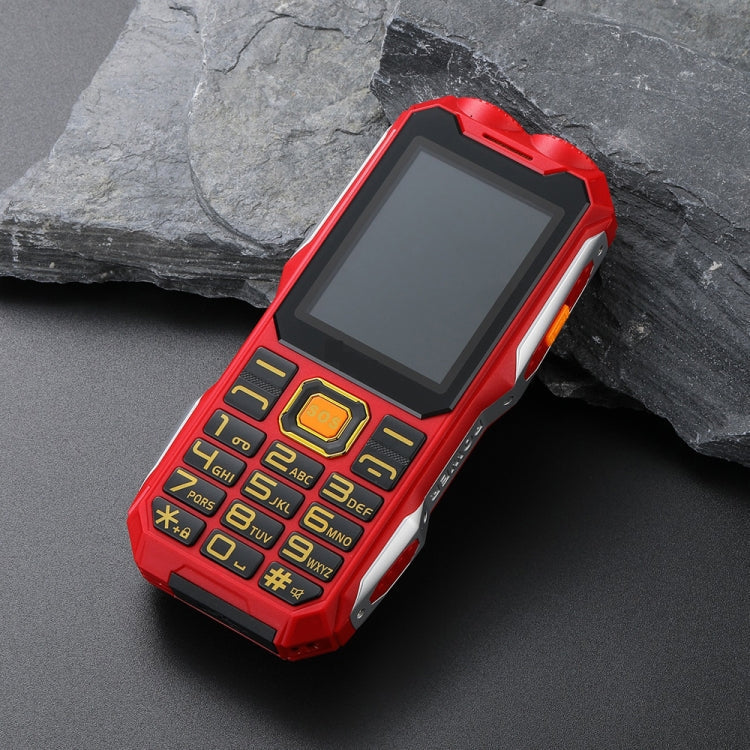 Waterproof Shockproof Dustproof, 16800mAh Battery, 2.4 inch, 21 Keys, Bluetooth, LED Flashlight, FM, SOS, Dual SIM, Network: 2G, Q8 2G