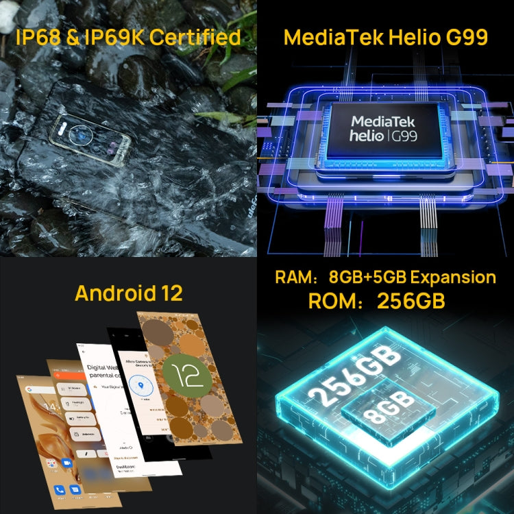 Ulefone Armor 17 Pro Rugged Phone, , 108MP Camera,8GB+256GB