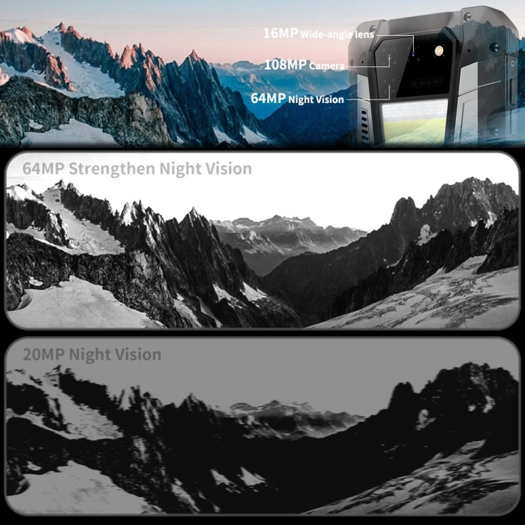 Unihertz Tank 2 Laser Projector Rugged Phone, 108MP Camera, Night Version,  12GB+512GB