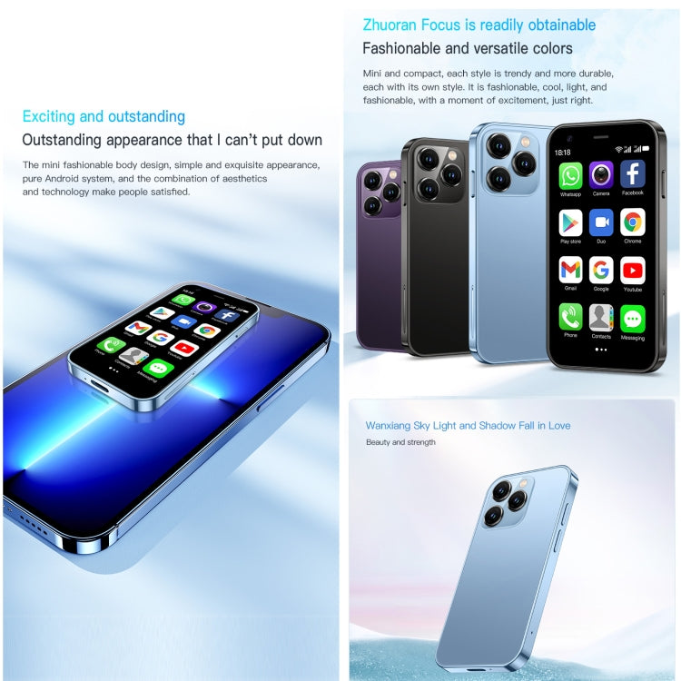 SOYES XS15, 2GB+16GB, 3.0 inch Android 8.1 MTK6580 Quad Core up to 1.3GHz, Bluetooth, WiFi, GPS, Network: 3G, Dual SIM (Purple)