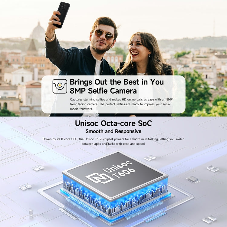 Ulefone Note 20 Pro, 4GB+256GB, Face ID & Side Fingerprint, 6000mAh, 6.75 inch Android 14 Unisoc T606 Octa Core, Network: 4G, Dual SIM, OTG (Satin Black)