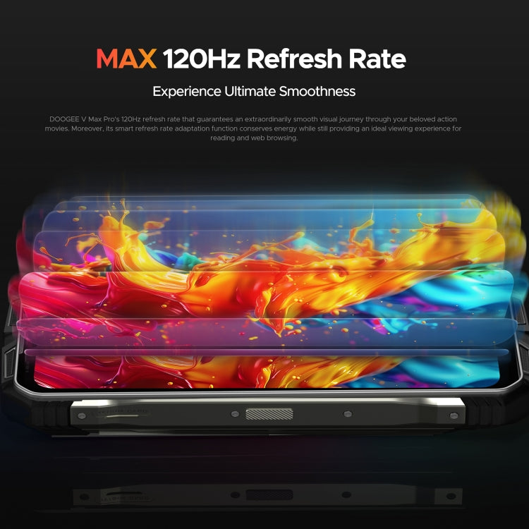 DOOGEE V Max Pro Rugged Phone, 12GB+512GB, 6.58 inch Android 14 Dimensity 7050 Octa Core 2.6GHz, Network: 5G, OTG, NFC (Grey)