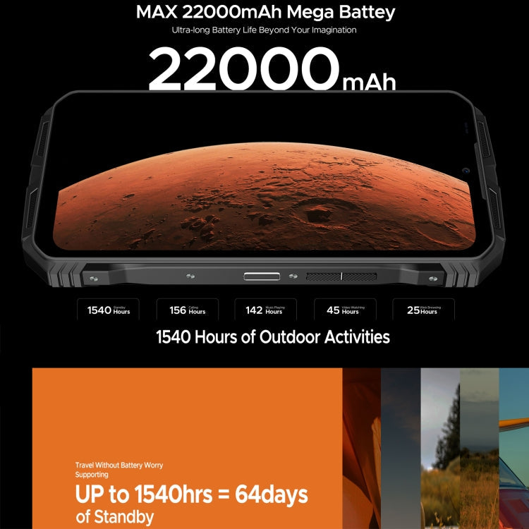 DOOGEE V Max Pro Rugged Phone, 12GB+512GB, 6.58 inch Android 14 Dimensity 7050 Octa Core 2.6GHz, Network: 5G, OTG, NFC (Grey)