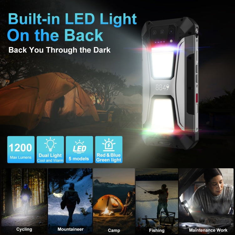 Unihertz 8849 Tank 2 Pro  Projector Rugged Phone, 12GB+256GB, 6.79 inch Android 14 MTK6789 Octa Core, Network: 4G (Black)