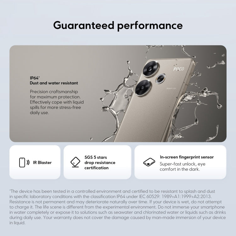 Xiaomi POCO F6 Global, 12GB+512GB, In-screen Fingerprint, 6.67 inch Xiaomi HyperOS Snapdragon 8s Gen 3 Octa Core 3.0GHz, NFC, Network: 5G (Black)