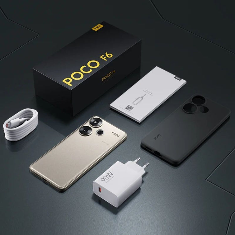Xiaomi POCO F6 Global, 12GB+512GB, In-screen Fingerprint, 6.67 inch Xiaomi HyperOS Snapdragon 8s Gen 3 Octa Core 3.0GHz, NFC, Network: 5G (Black)