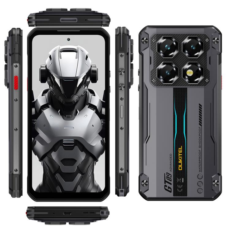 Oukitel WP60 Rugged Phone, 12GB+512GB, Night Vision, 108MP Camera, Side Fingerprint, 7.2 inch Android 15 MediaTek Dimensity 7025 Octa Core, NFC, OTG, Network: 5G, 12GB+512GB
