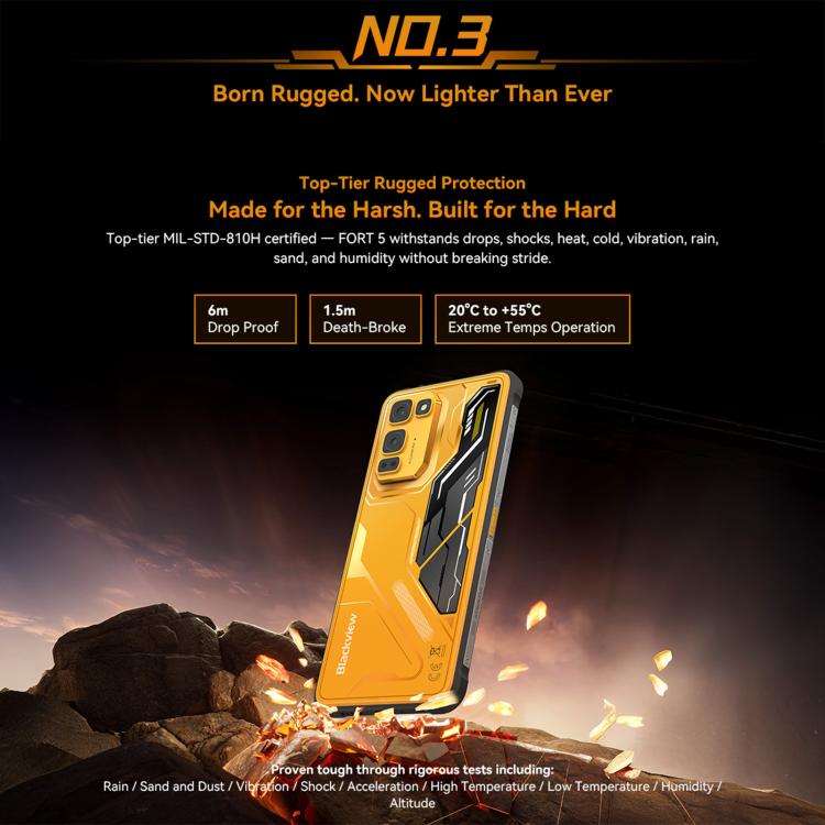 Blackview Oscal FORT 5, 12GB+256GB, 6.78 inch Android 16 Mediatek MT8781 Helio G100 Octa Core, Network: 4G, OTG, NFC