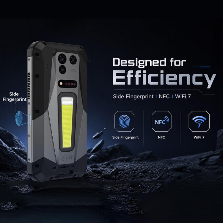 Unihertz 8849 Tank 5 Projector Rugged Phone, 18GB+512GB, Side Fingerprint, Night Vision, 6.73 inch Android 16 MediaTek MT6989 Dimensity 9400e Octa Core, Network: 5G, NFC, Tank 5 18GB+512GB