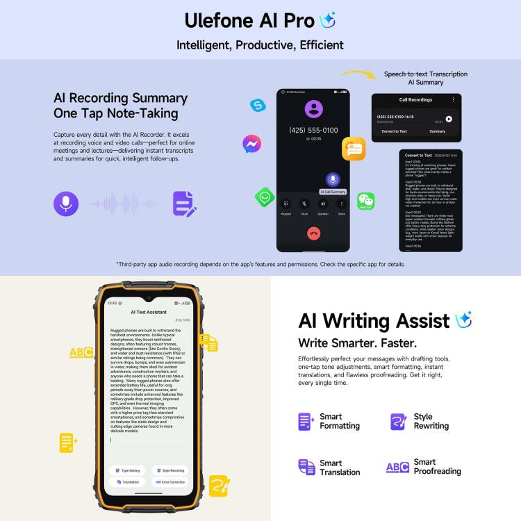 Ulefone RugKing 4 Pro, 8GB+128GB, IP68/IP69K Rugged Phone, 6.56 inch Android 16 Unisoc T7250 Octa Core, Network: 4G, NFC, OTG, RugKing 4 Pro, 8GB+128GB