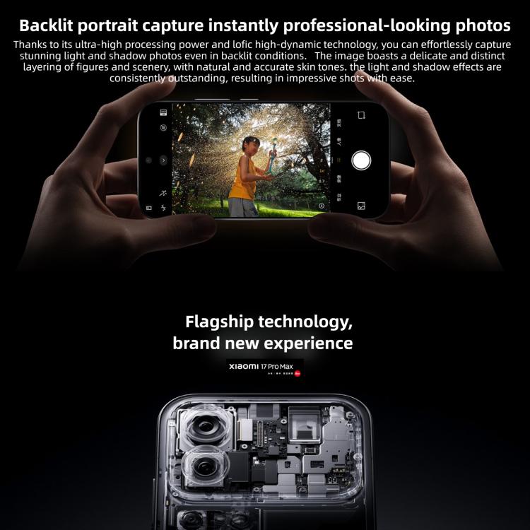 Xiaomi 17 Pro Max, 16GB+1TB, 3D Ultrasonic Fingerprint, 6.9 inch + 2.9 inch Xiaomi HyperOS 3 Snapdragon 8 Elite Gen 5 Octa Core, NFC, Network: 5G, 16GB+1TB