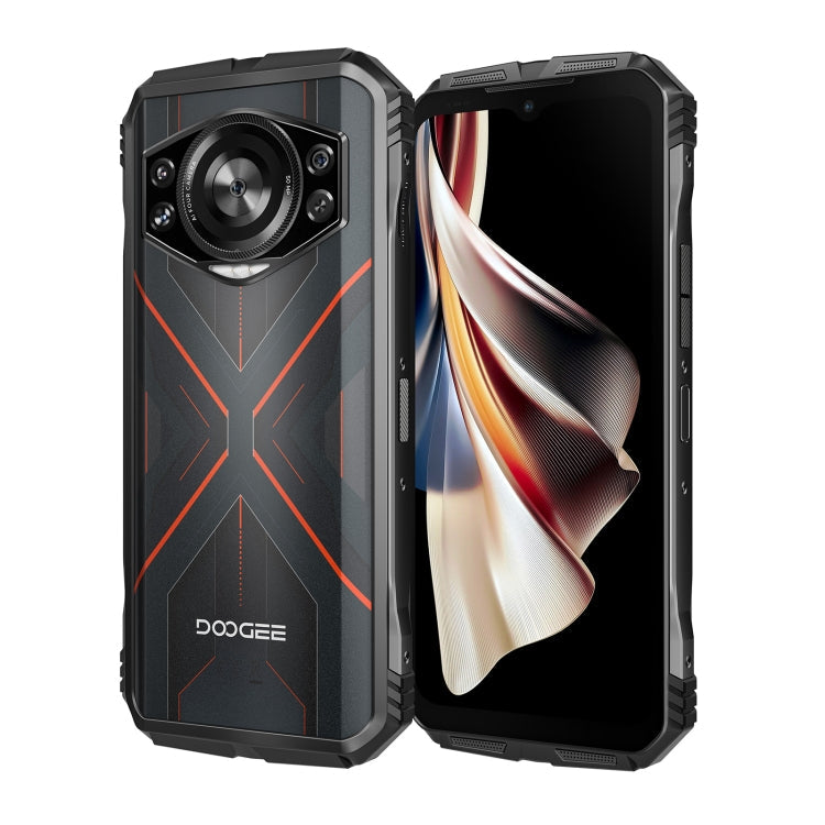 DOOGEE S Cyber, 8GB+256GB, 6.58 inch Android 14 Spreadtrum T606 Octa Core, Network: 4G, OTG, NFC (Black Red)