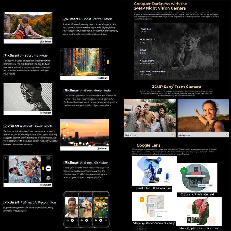 HOTWAV Hyper 7 Pro Rugged Phone, 16GB+256GB, 10800mAh, 6.6 inch Android 14 MediaTek Dimensity 7050 5G, Network: 5G, OTG, NFC (Red)