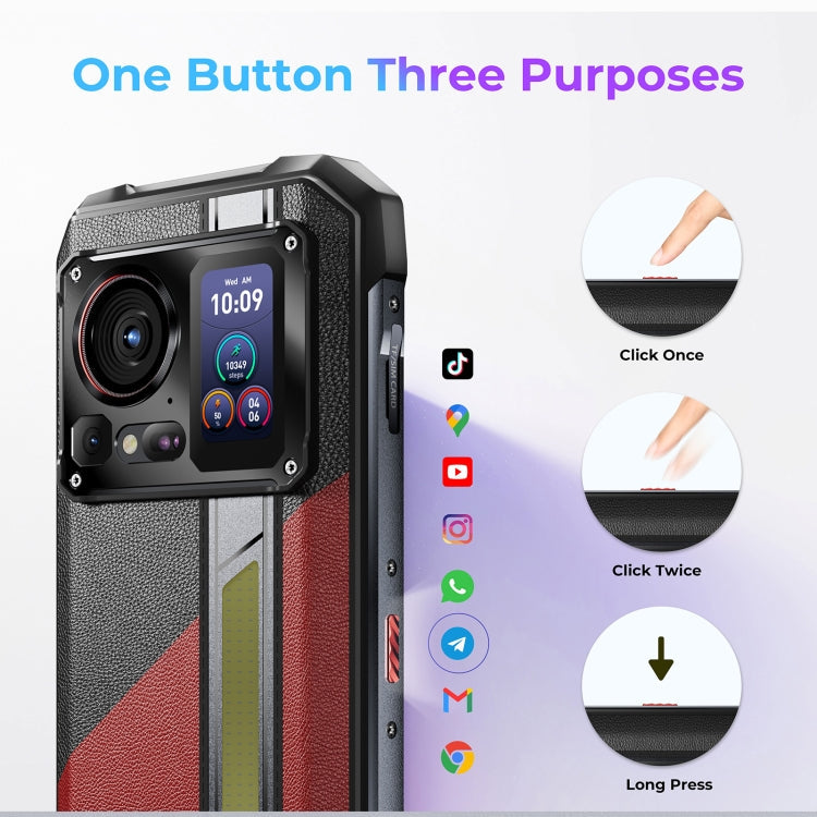 HOTWAV Hyper 7 Pro Rugged Phone, 16GB+256GB, 10800mAh, 6.6 inch Android 14 MediaTek Dimensity 7050 5G, Network: 5G, OTG, NFC (Black)
