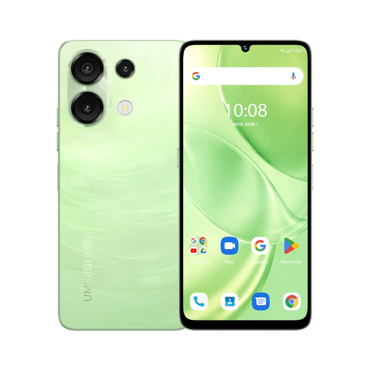 UMIDIGI G9 5G, 6GB+128GB, Side Fingerprint & Face ID Identification, 6.75 inch Android 14 UNISOC T765 Octa Core, Network: 5G (Galaxy Green)
