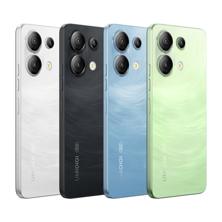 UMIDIGI G9 5G, 6GB+128GB, Side Fingerprint & Face ID Identification, 6.75 inch Android 14 UNISOC T765 Octa Core, Network: 5G (Galaxy White)