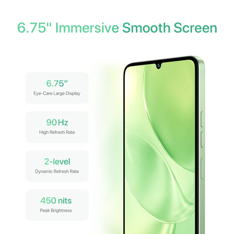 UMIDIGI G9 5G, 6GB+128GB, Side Fingerprint & Face ID Identification, 6.75 inch Android 14 UNISOC T765 Octa Core, Network: 5G (Galaxy Green)