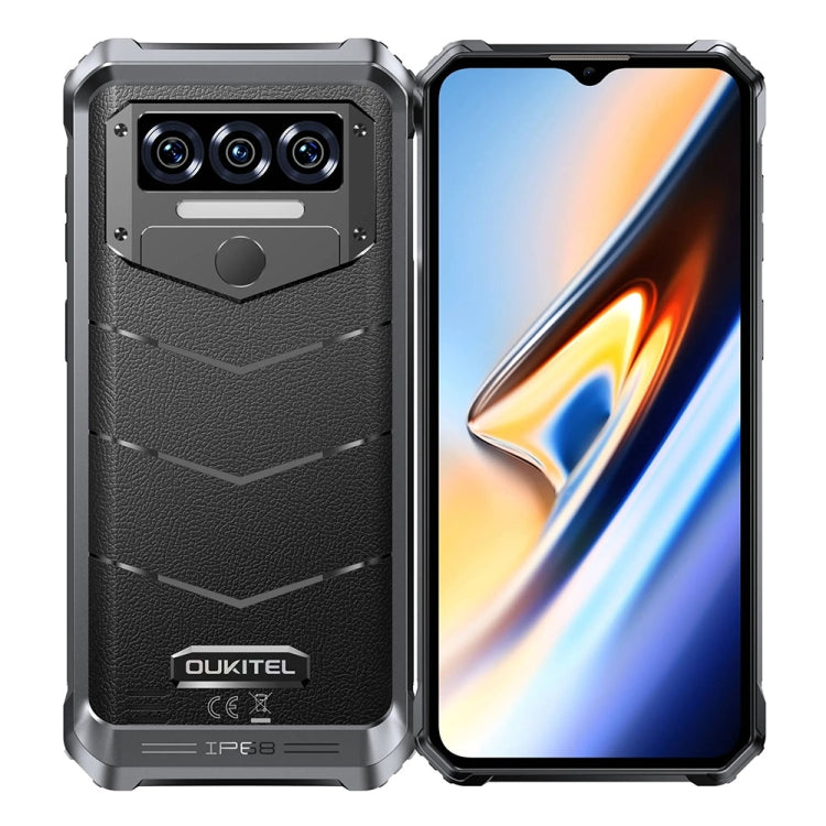 Oukitel WP38 Rugged Phone, 12GB+256GB, IP68/IP69K, Fingerprint Identification, 10600mAh, 6.52 inch MediaTek MT8788 Octa Core, NFC, OTG, Network: 4G (Black)