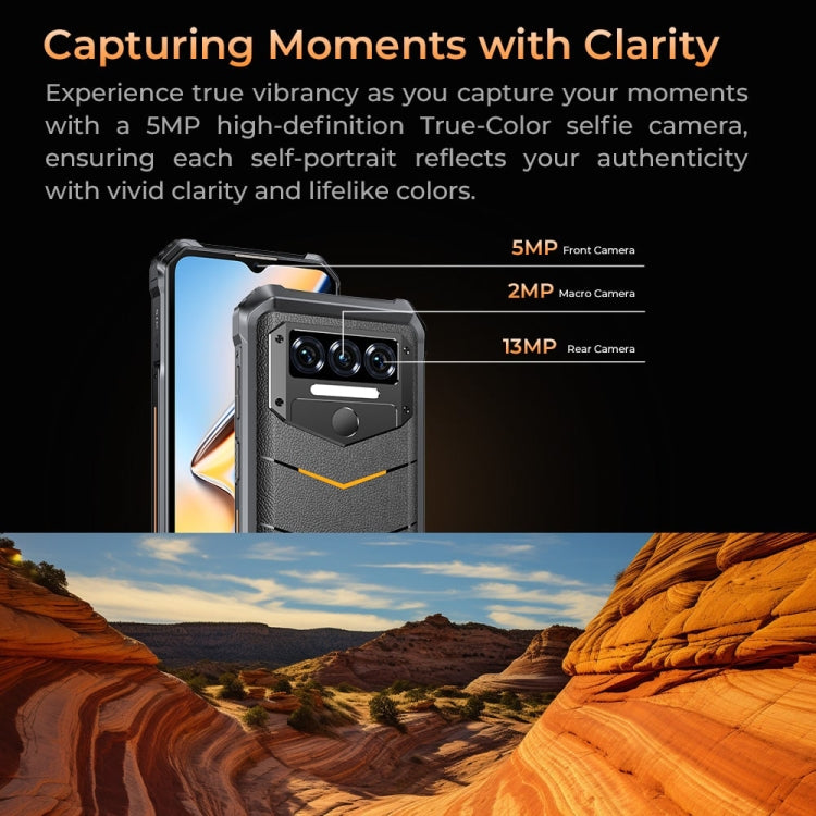 Oukitel WP38 Rugged Phone, 12GB+256GB, IP68/IP69K, Fingerprint Identification, 10600mAh, 6.52 inch MediaTek MT8788 Octa Core, NFC, OTG, Network: 4G (Black)