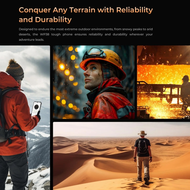 Oukitel WP38 Rugged Phone, 12GB+256GB, IP68/IP69K, Fingerprint Identification, 10600mAh, 6.52 inch MediaTek MT8788 Octa Core, NFC, OTG, Network: 4G (Black)