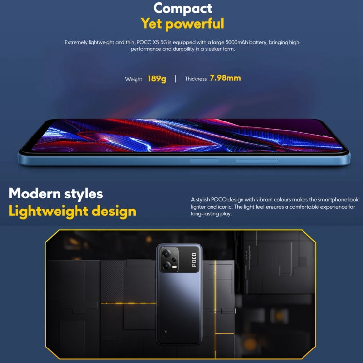 Xiaomi POCO X5 5G Global EU Version, 48MP Camera, 8GB+256GB