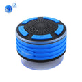 F013 Mini IPX7 Waterproof Bluetooth Speaker with LED Light & Suction Cup, Built-in Mic, FM Radio, 10m Range