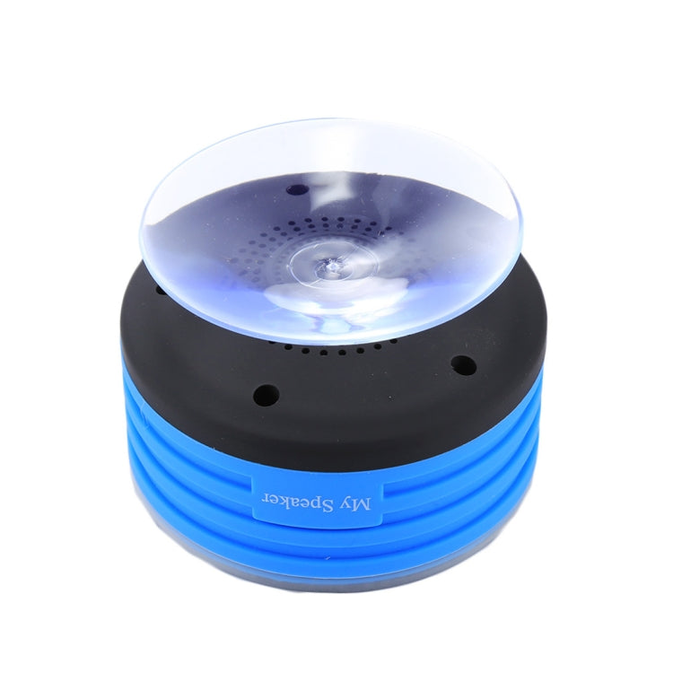 F013 Mini IPX7 Waterproof Bluetooth Speaker with LED Light & Suction Cup, Built-in Mic, FM Radio, 10m Range