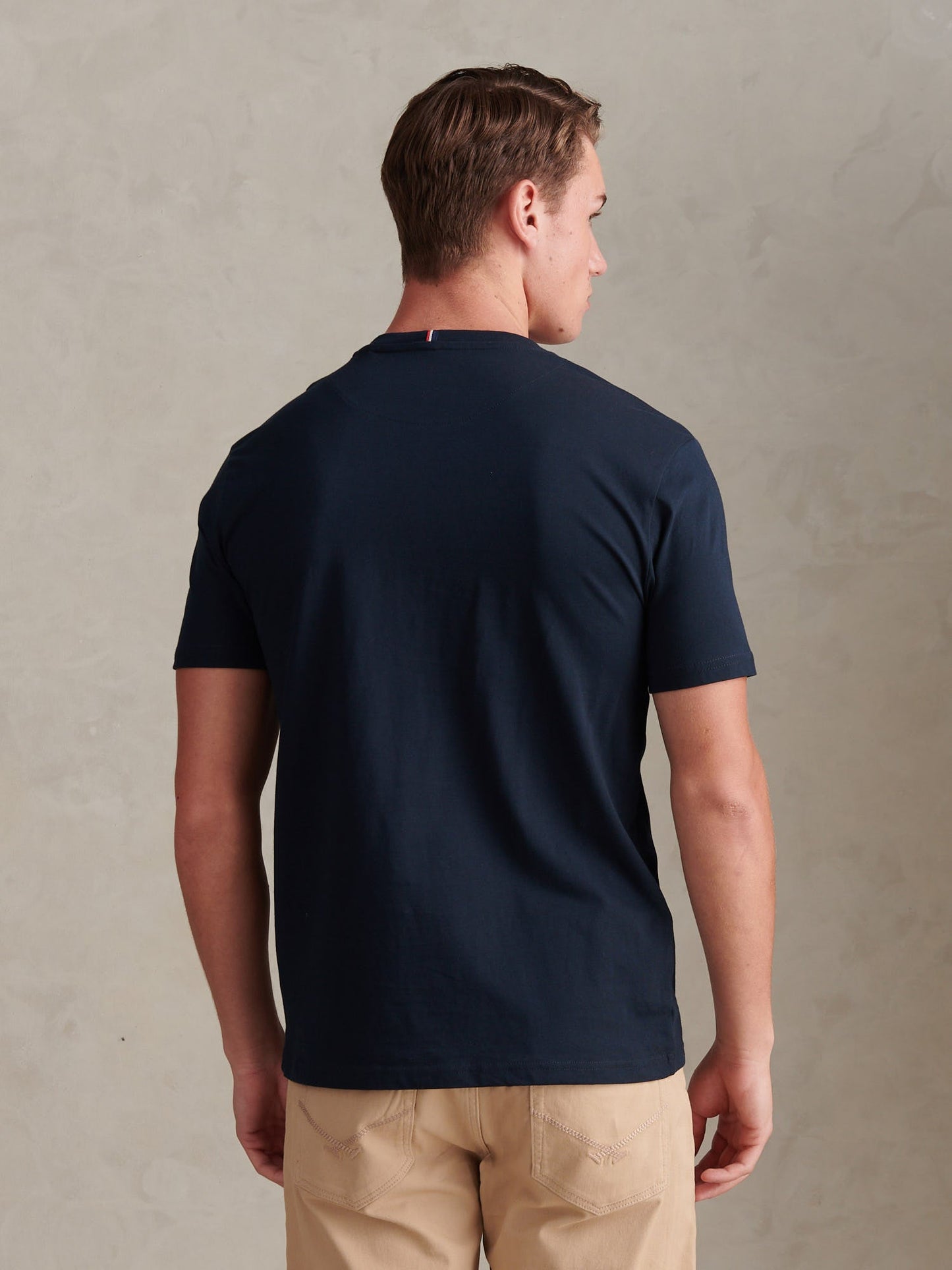 Mens Double Horsemen T-Shirt Dark Sapphire Navy / Multi Coloured DHM