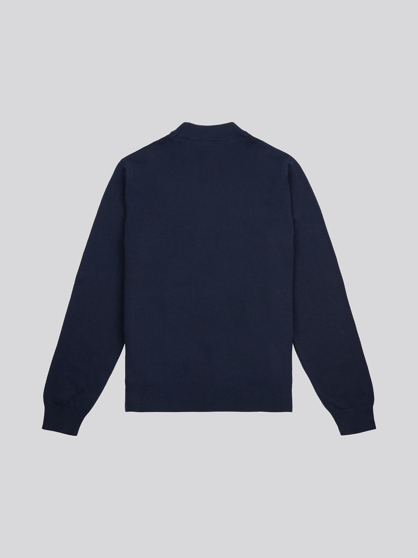 Mens Combed Cotton Turtle Neck in Dark Sapphire Navy / Moonlight Blue DHM