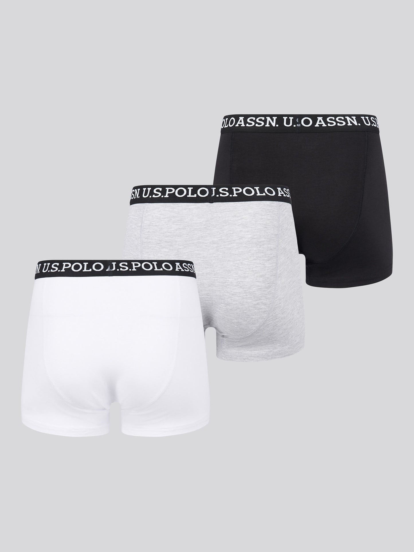 Mens 3 Pack Multi Trunk Black