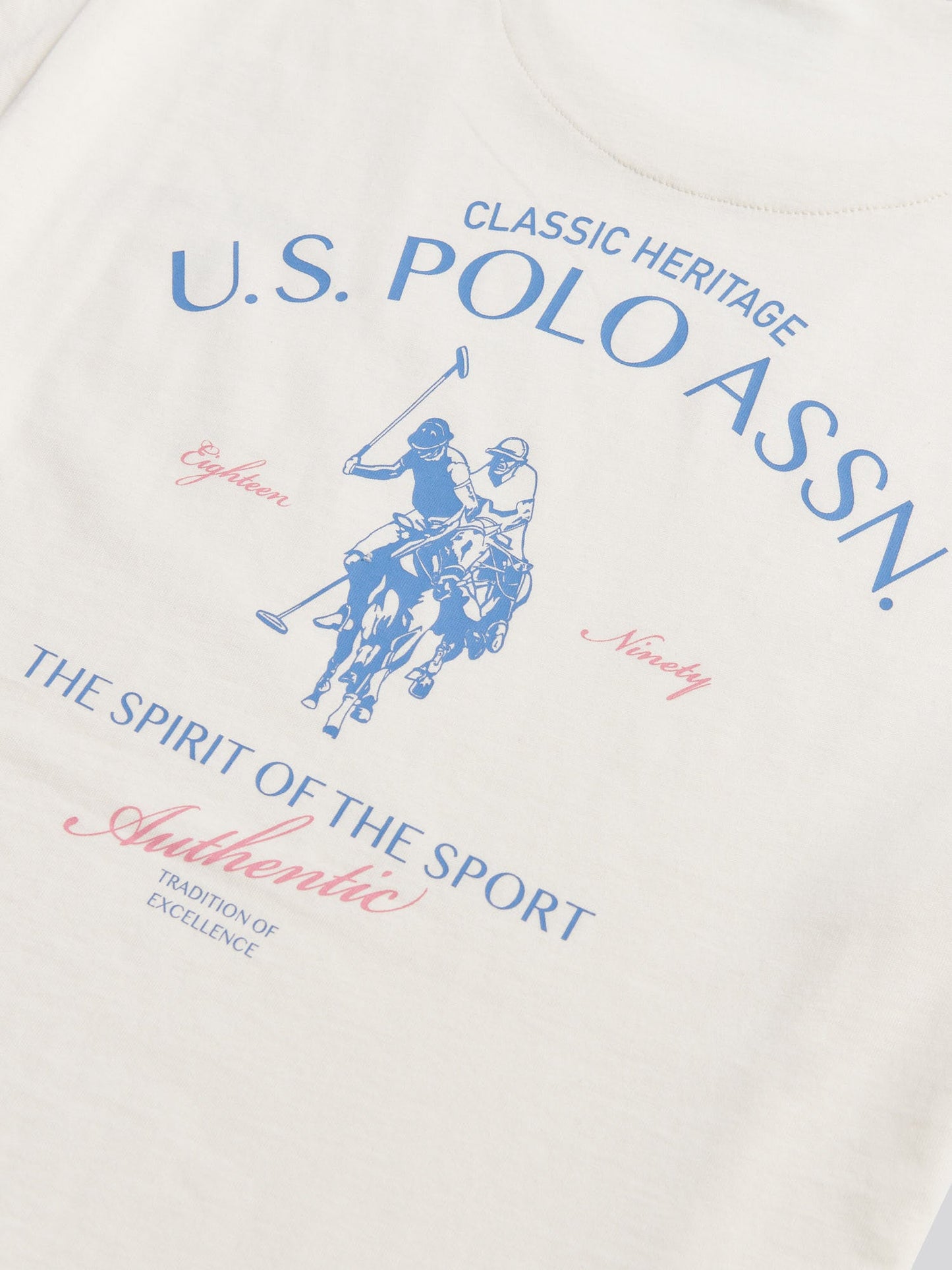 Mens Spirit Of Sport Back Graphic T-Shirt Whisper White
