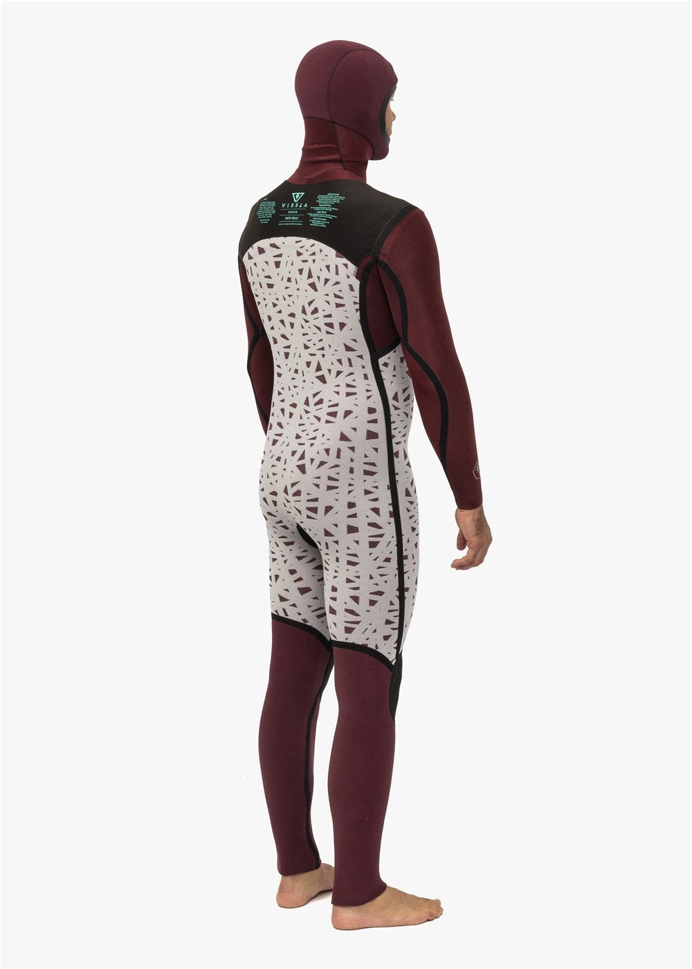 Vissla  New Seas 5-4 Hooded U-Zip Wetsuit