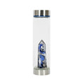 Bewater Magic Vision Glass Bottle - Dumortierite and Rock Crystal