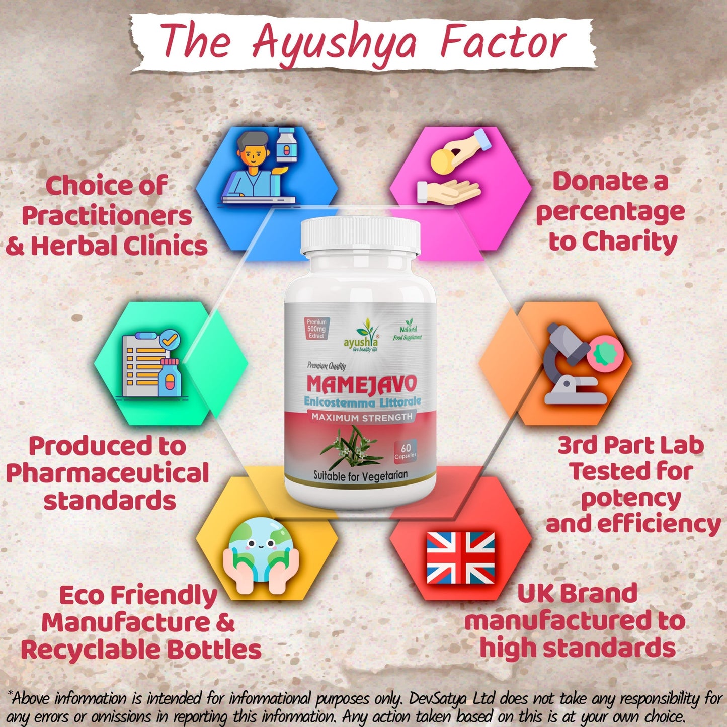 Ayushya Mamejavo Capsules (Enicostemma) Liver & Metabolic Wellness Support - Vegan, Gluten Free, Non-GMO, 60 Capsules