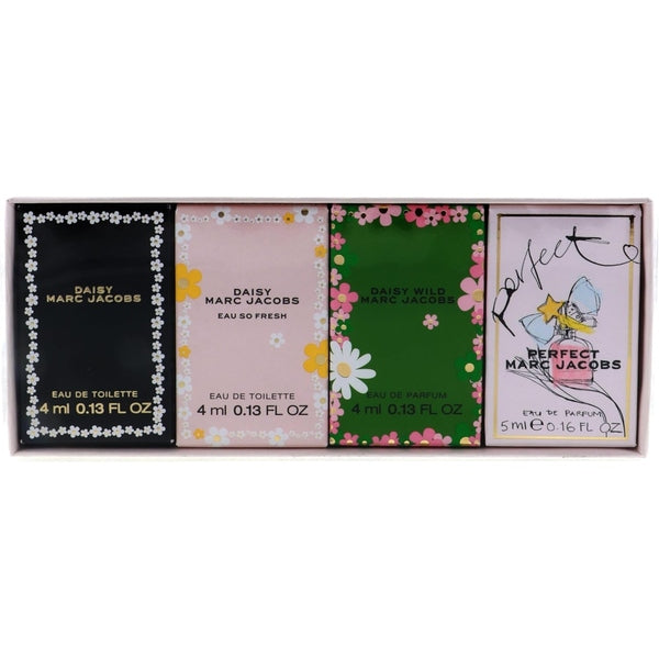 Marc Jacobs Miniature Gift Set 5ml Perfect EDP + 4ml Daisy Wild EDP + 4ml Daisy Eau So Fresh EDT + 4ml Daisy EDT