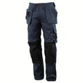 Mascot Lindos 07379 Kneepad Holster Pocket Work Trousers Navy Blue, 40" Waist, 35" Leg