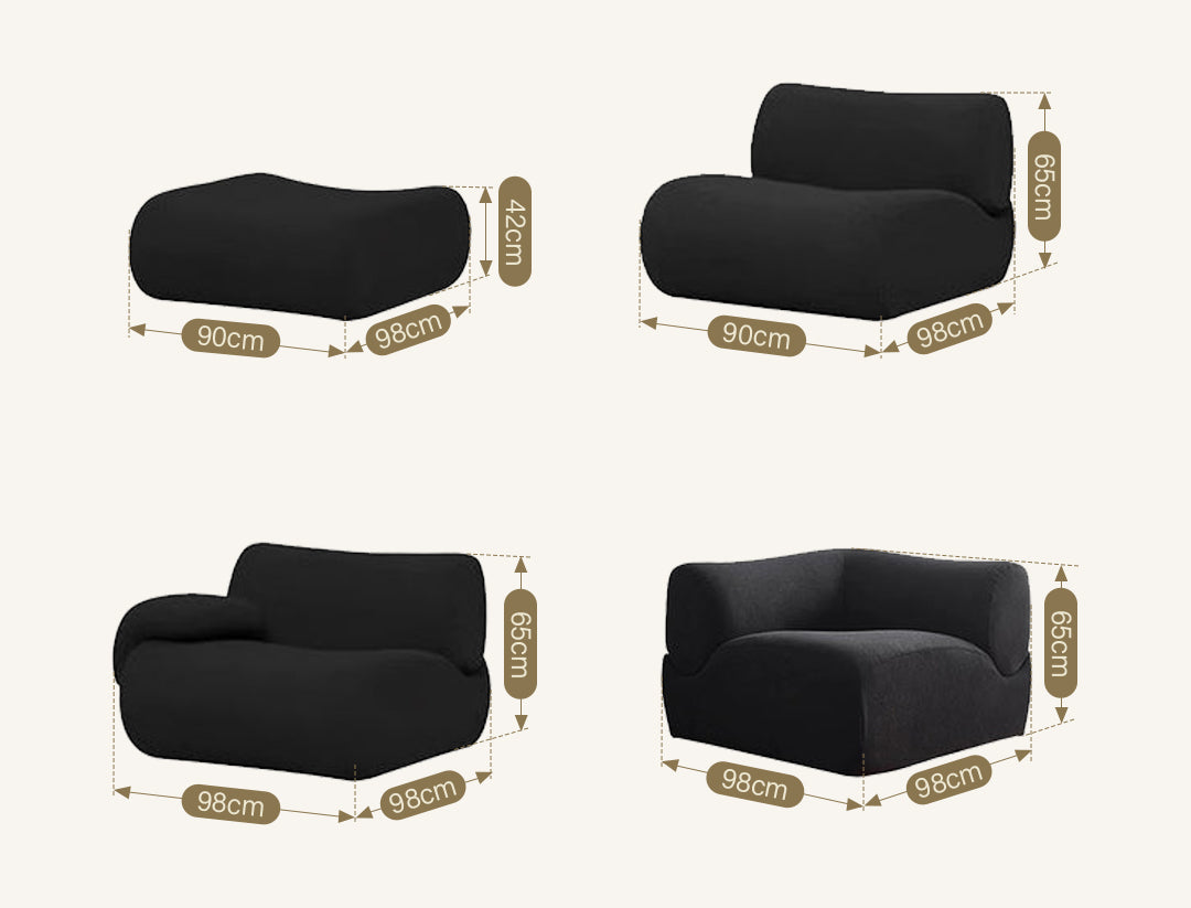 Matuszewski Modular Sofa, Two Seater, Three Seater, Boucle