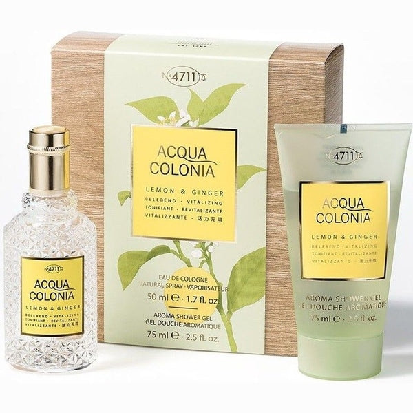 Mäurer & Wirtz 4711 Acqua Colonia Lemon & Ginger Gift Set 50ml EDC + 75ml Shower Gel