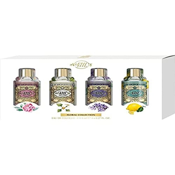 Mäurer & Wirtz Floral Collection Gift Set 8ml 4711 Floral Collection Rose EDC + 8ml 4711 Floral Collection Lilac EDC + 8ml 4711 Floral Collection Jasmine EDC + 8ml 4711 EDC